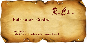 Robicsek Csaba névjegykártya